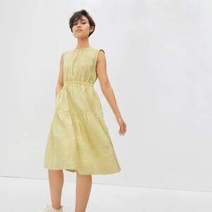 Everlane The Linen Open-Back Dress